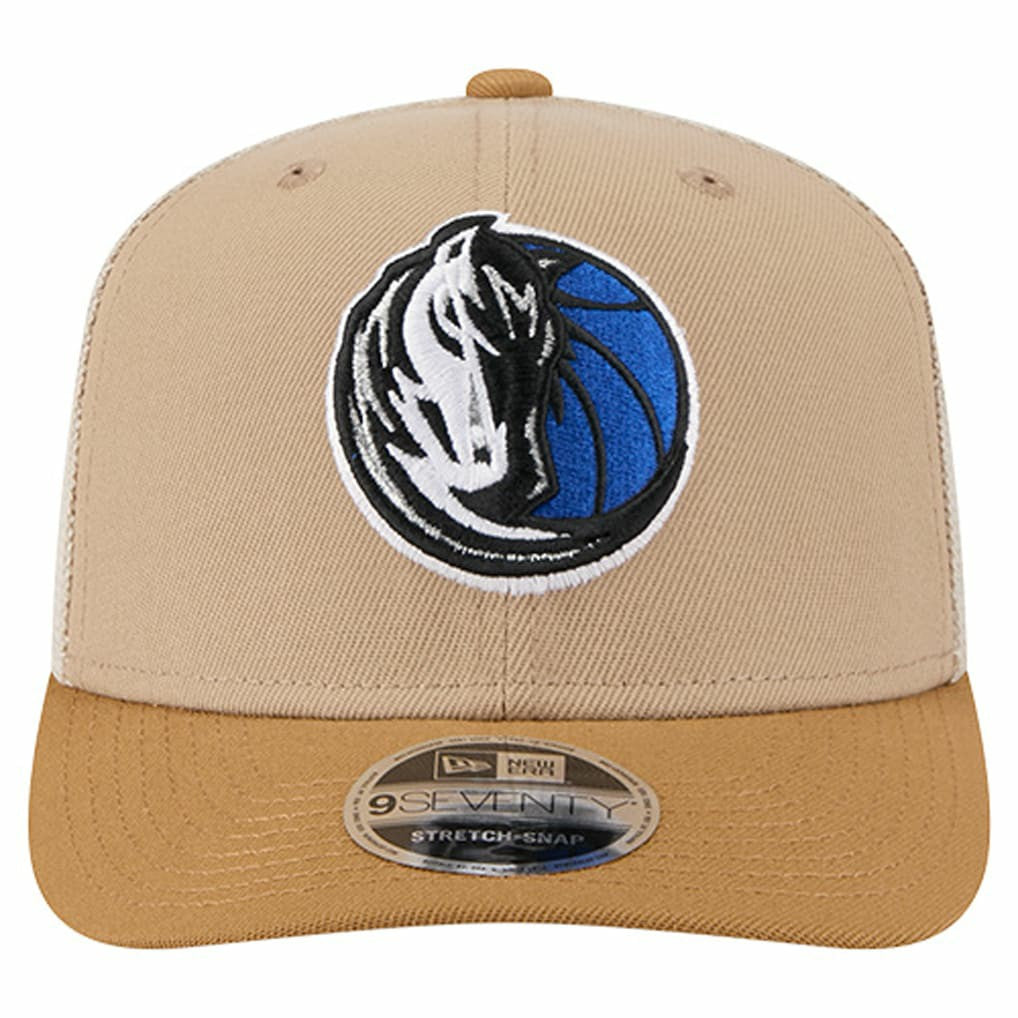 Dallas Mavericks Two-Tone 9SEVENTY Adjustable Trucker Hat sale - Tan/Light Brown sale