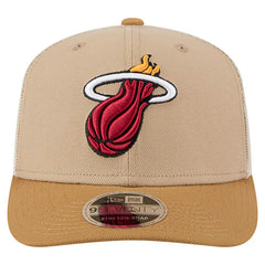 Miami Heat Two-Tone 9SEVENTY Adjustable Trucker Hat - Tan/Light Brown discount