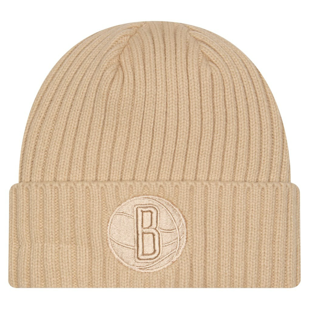 Brooklyn Nets Color Pack Cuffed Knit Hat - Tan sale