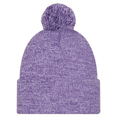 Los Angeles Lakers Marled Cuffed Knit Hat with Pom - Purple discount