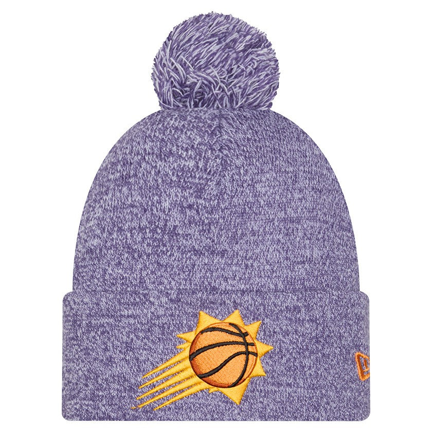 Phoenix Suns Marled Cuffed Knit Hat with Pom - Purple sale