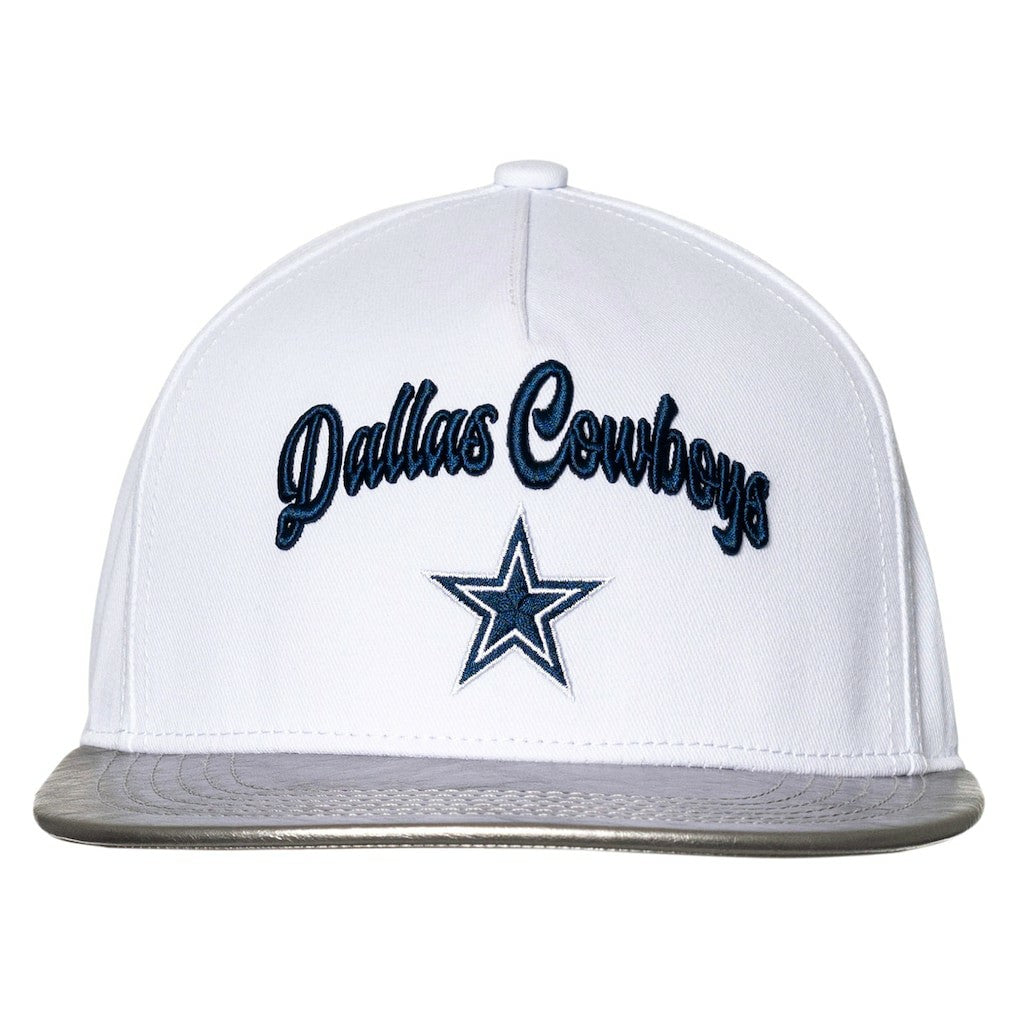 Dallas Cowboys The Wild Collective Women's Two-Tone Snapback Hat - White/Silver discount