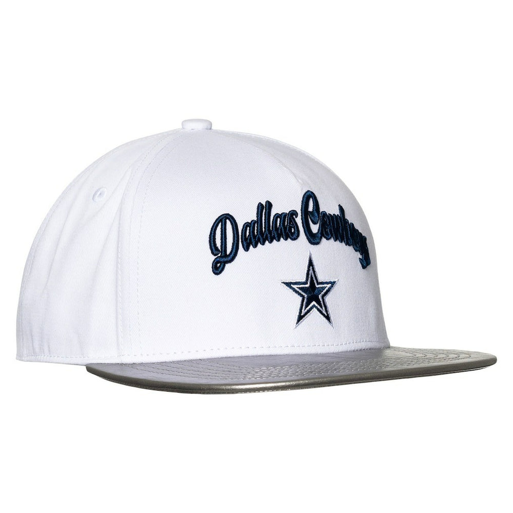 Dallas Cowboys The Wild Collective Women's Two-Tone Snapback Hat - White/Silver discount
