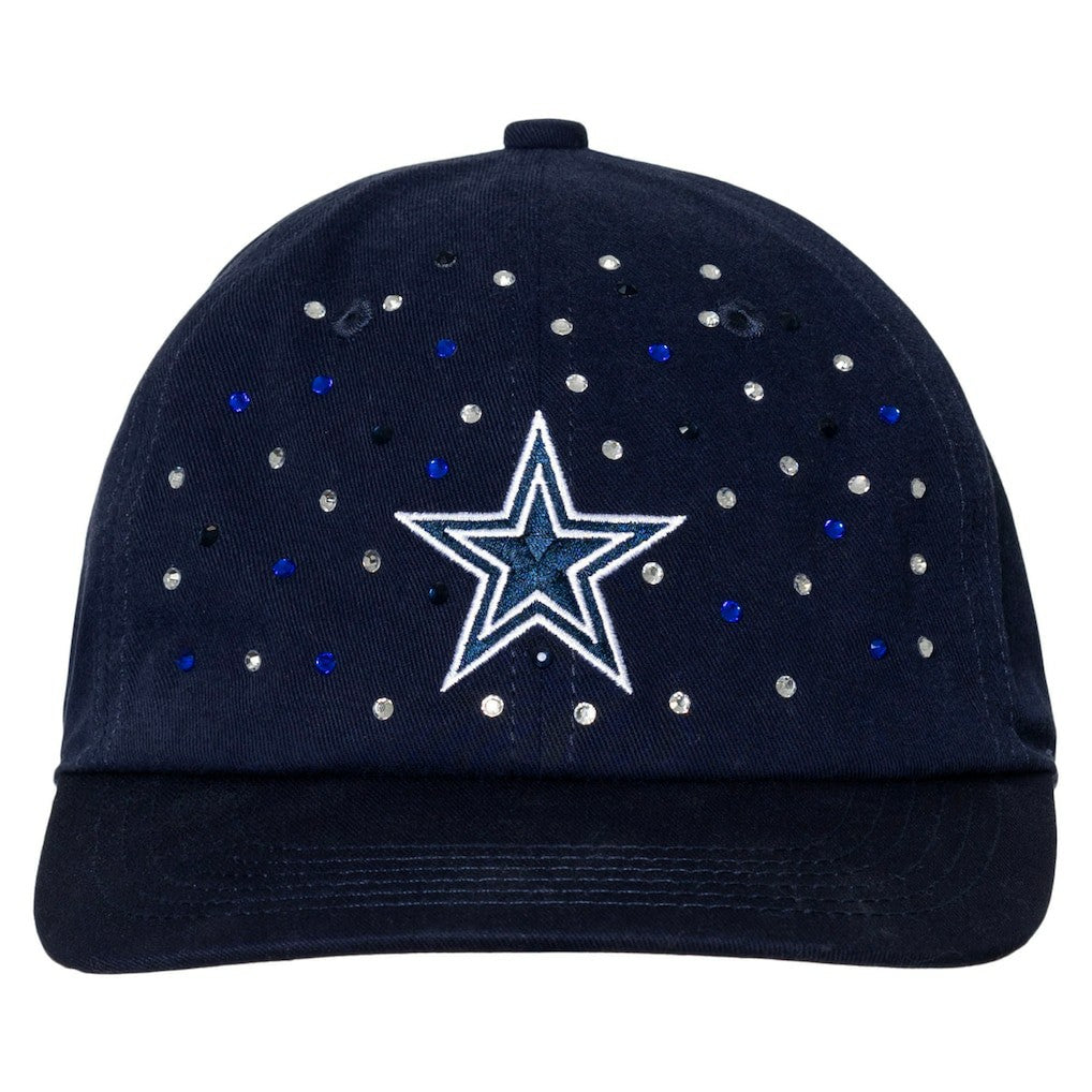 Dallas Cowboys The Wild Collective Women's Jeweled Adjustable Hat - Navy on sale