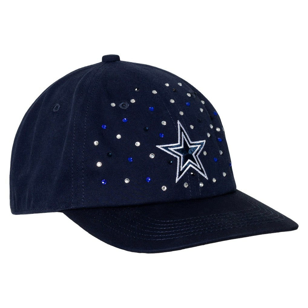 Dallas Cowboys The Wild Collective Women's Jeweled Adjustable Hat - Navy on sale