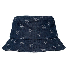 Dallas Cowboys The Wild Collective Women's Denim Bucket Hat - Navy sale