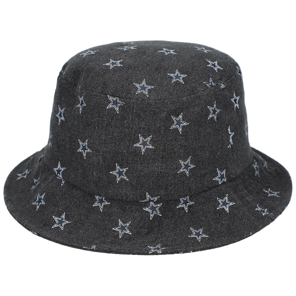 Dallas Cowboys The Wild Collective Women's Denim Bucket Hat - Black outlet