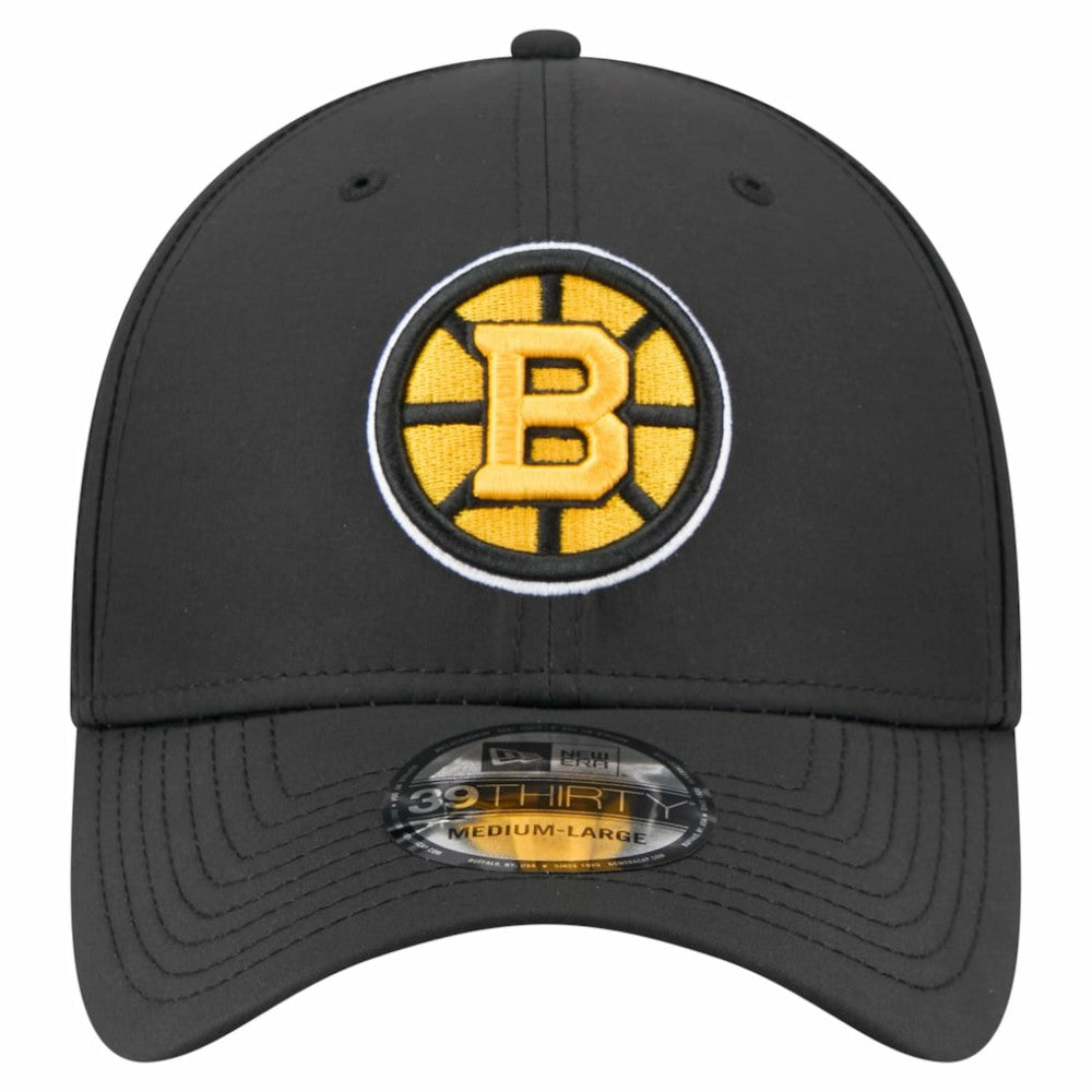 Boston Bruins New Era Night 39THIRTY Flex Hat - Black Hats