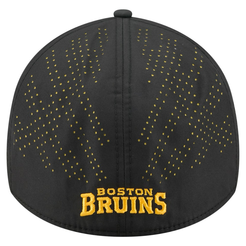 Boston Bruins New Era Night 39THIRTY Flex Hat - Black Hats