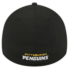 Pittsburgh Penguins New Era Visor Hit 39THIRTY Flex Hat - Black Hats
