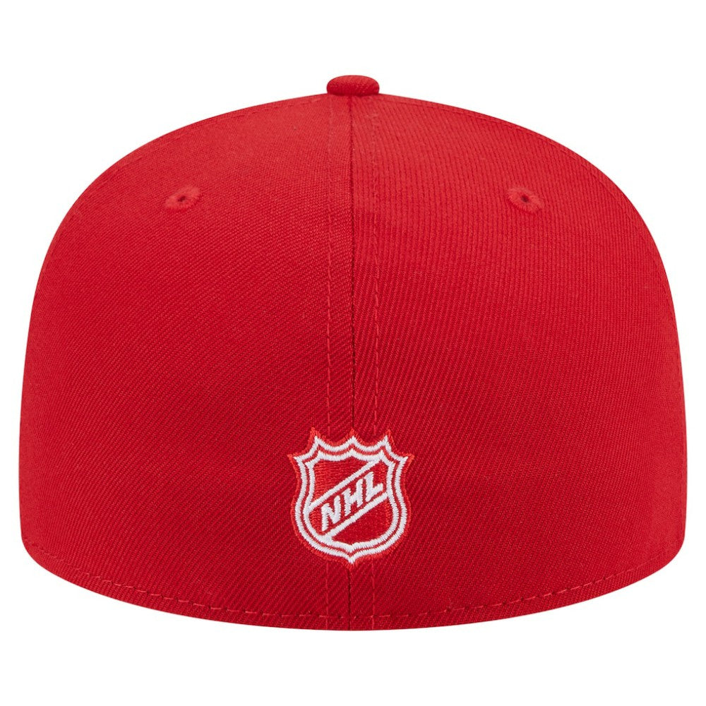 Detroit Red Wings New Era Oversized Vintage Arch 59Fifty Fitted Hat - Red Hats