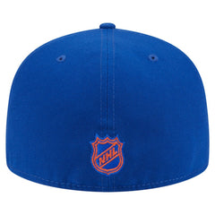 Edmonton Oilers New Era Oversized Vintage Arch 59Fifty Fitted Hat - Royal Hats
