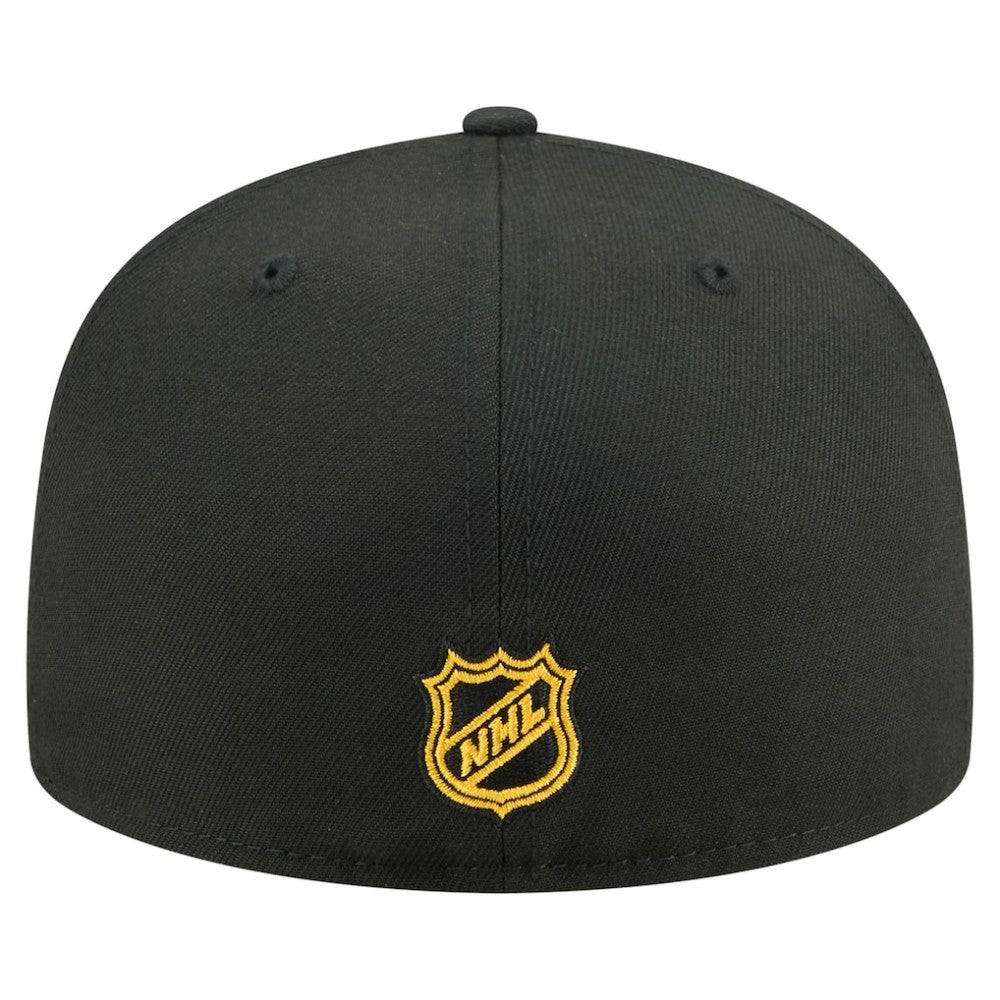Pittsburgh Penguins New Era Oversized Vintage Arch 59Fifty Fitted Hat - Black Hats