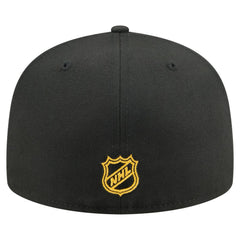 Pittsburgh Penguins New Era Oversized Vintage Arch 59Fifty Fitted Hat - Black Hats
