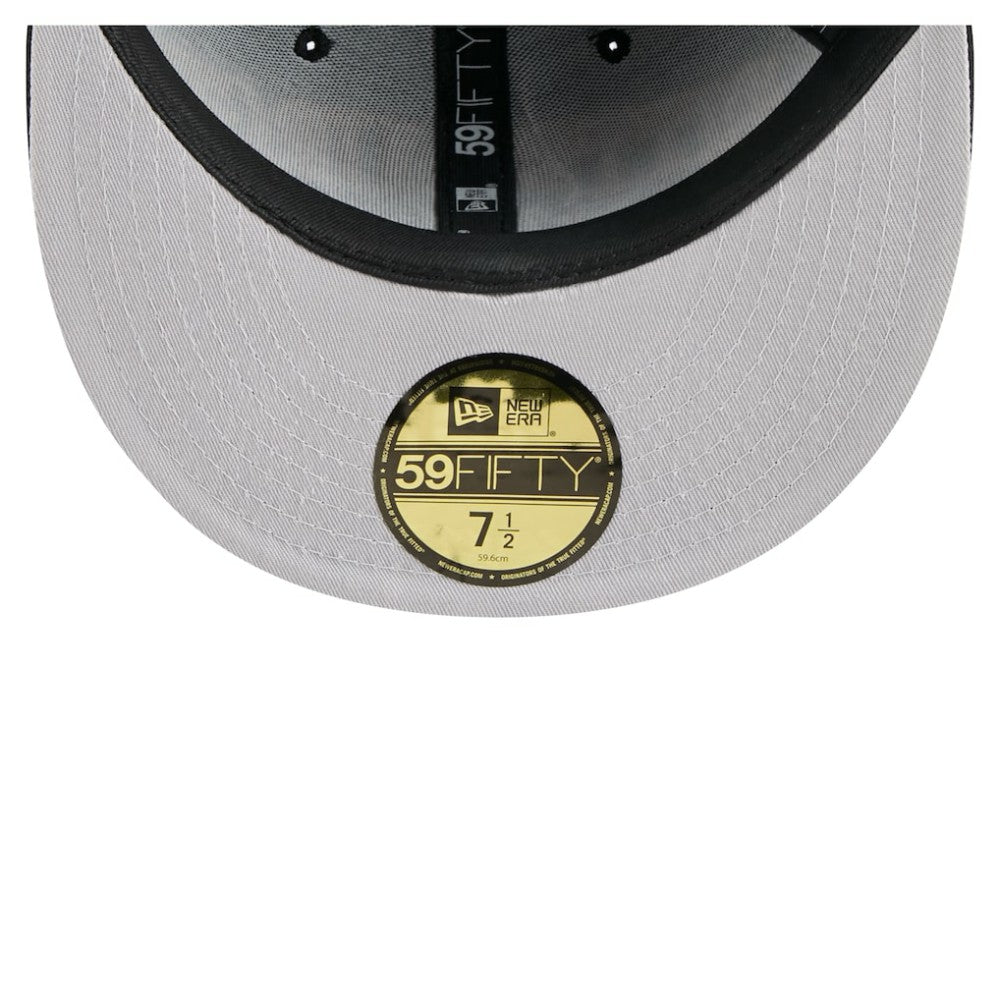 Pittsburgh Penguins New Era Oversized Vintage Arch 59Fifty Fitted Hat - Black Hats