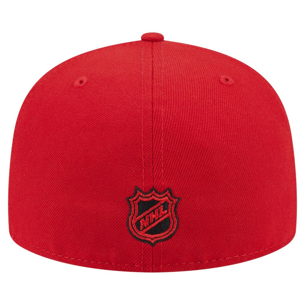 New Jersey Devils New Era Oversized Vintage Arch 59Fifty Fitted Hat - Red Jerseys