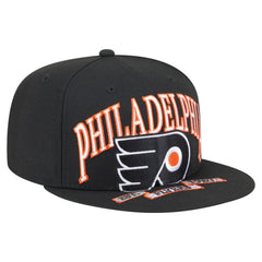 Philadelphia Flyers New Era Oversized Vintage Arch 59Fifty Fitted Hat - Black Hats