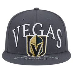 Vegas Golden Knights New Era Oversized Vintage Arch 59Fifty Fitted Hat - Gray Hats