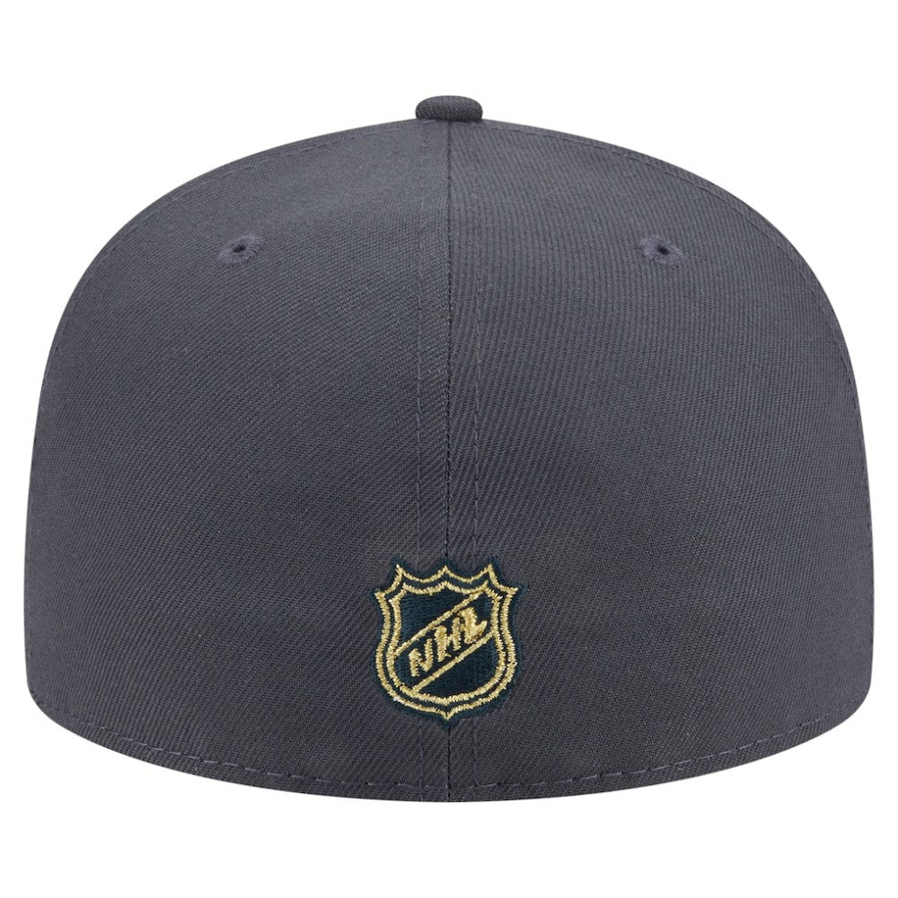 Vegas Golden Knights New Era Oversized Vintage Arch 59Fifty Fitted Hat - Gray Hats