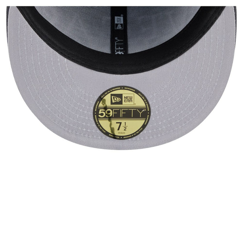Vegas Golden Knights New Era Oversized Vintage Arch 59Fifty Fitted Hat - Gray Hats