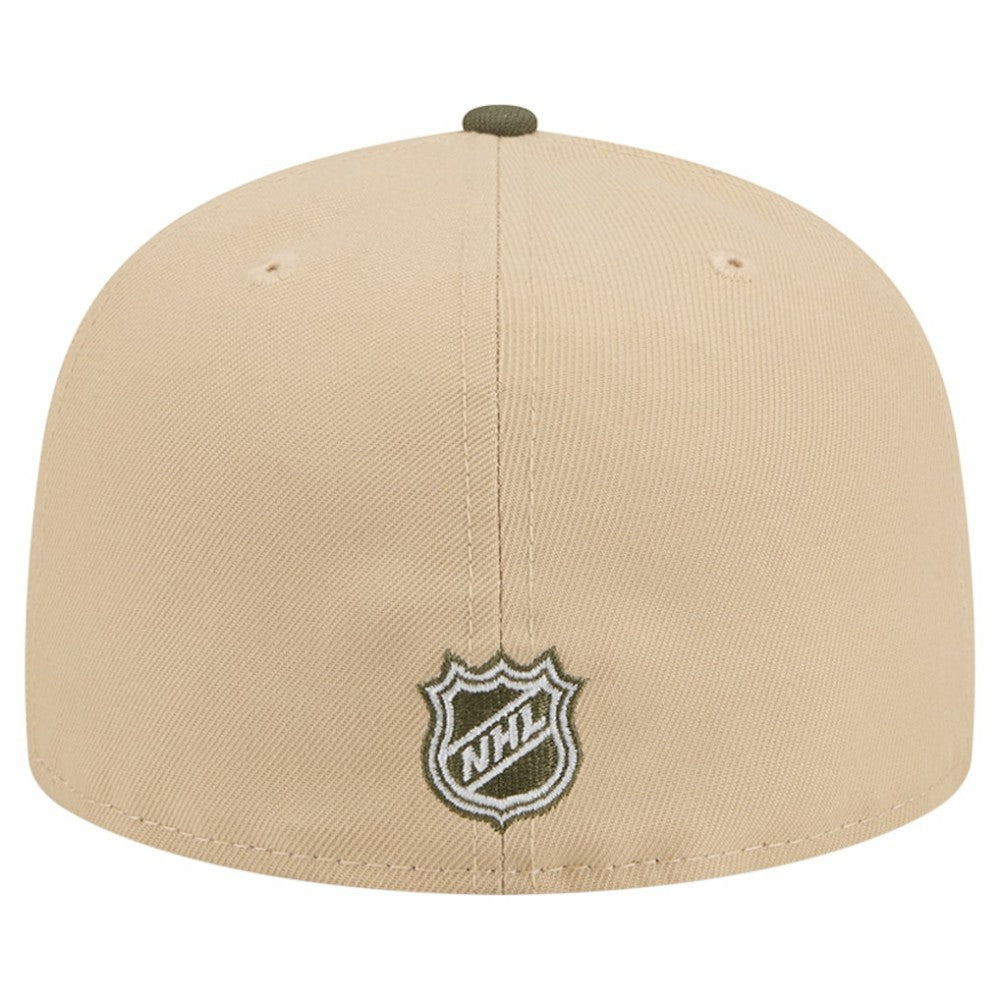 New York Rangers New Era Color Pack Two-Tone 59FIFTY A-Frame Fitted Hat - Tan/Olive Hats