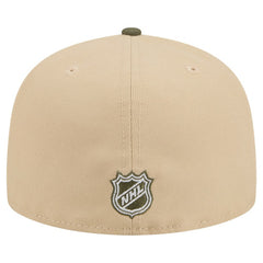 New York Rangers New Era Color Pack Two-Tone 59FIFTY A-Frame Fitted Hat - Tan/Olive Hats