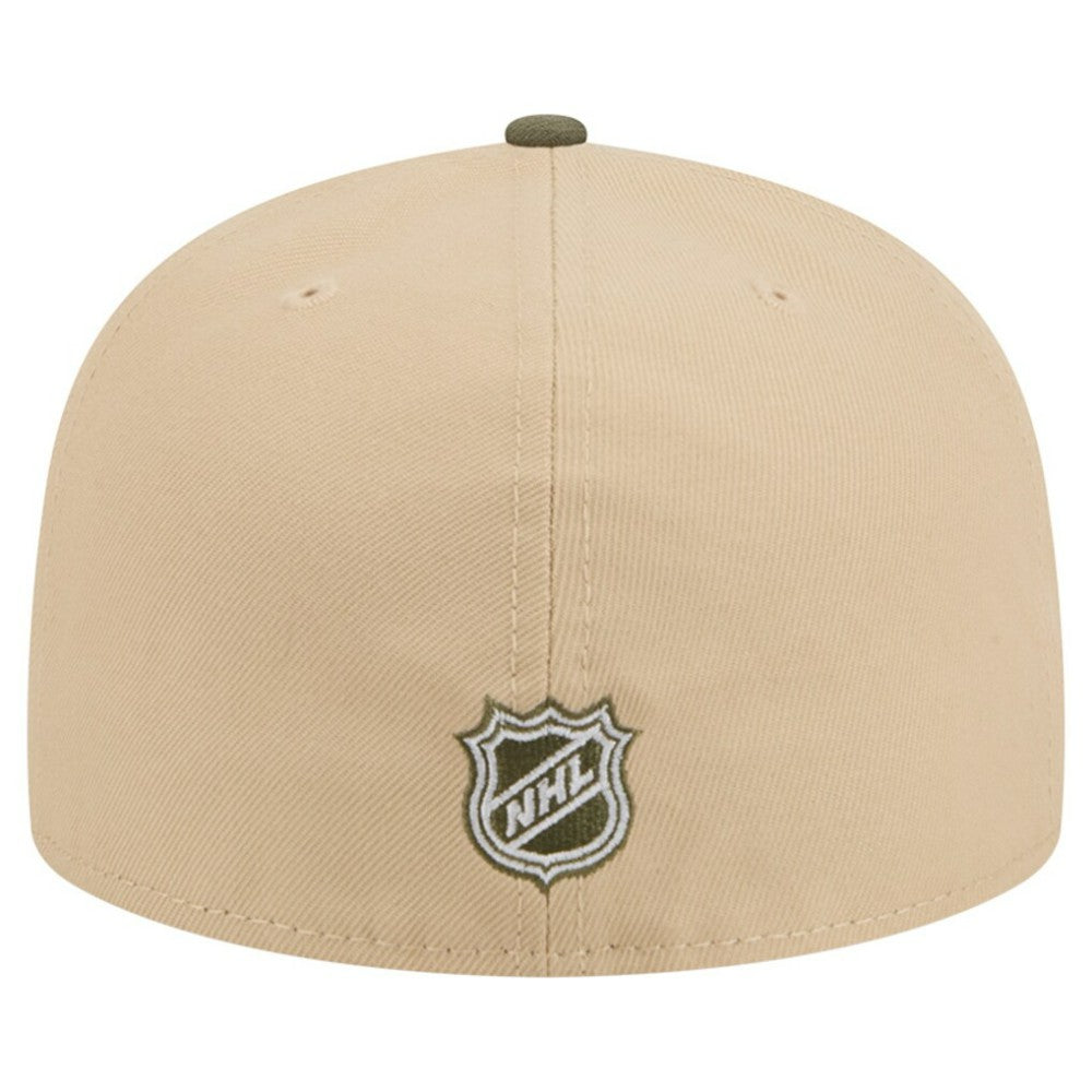 Philadelphia Flyers New Era Color Pack Two-Tone 59FIFTY A-Frame Fitted Hat - Tan/Olive Hats