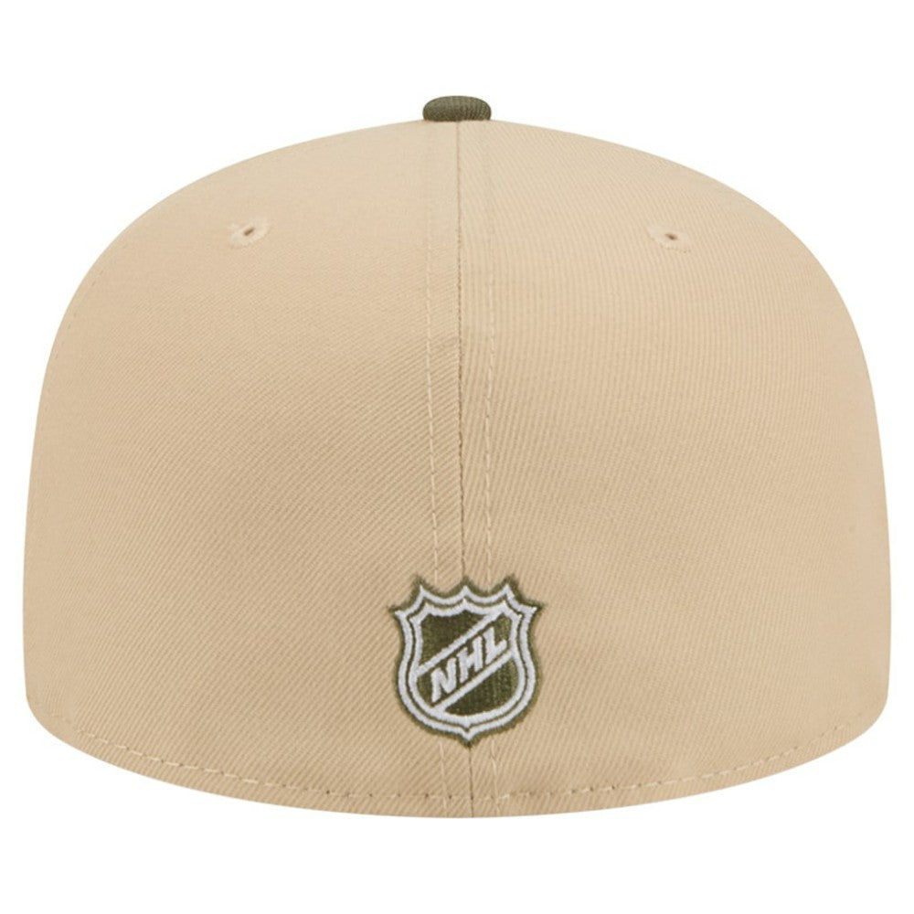 Boston Bruins New Era Color Pack Two-Tone 59FIFTY A-Frame Fitted Hat - Tan/Olive Hats