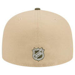 Boston Bruins New Era Color Pack Two-Tone 59FIFTY A-Frame Fitted Hat - Tan/Olive Hats