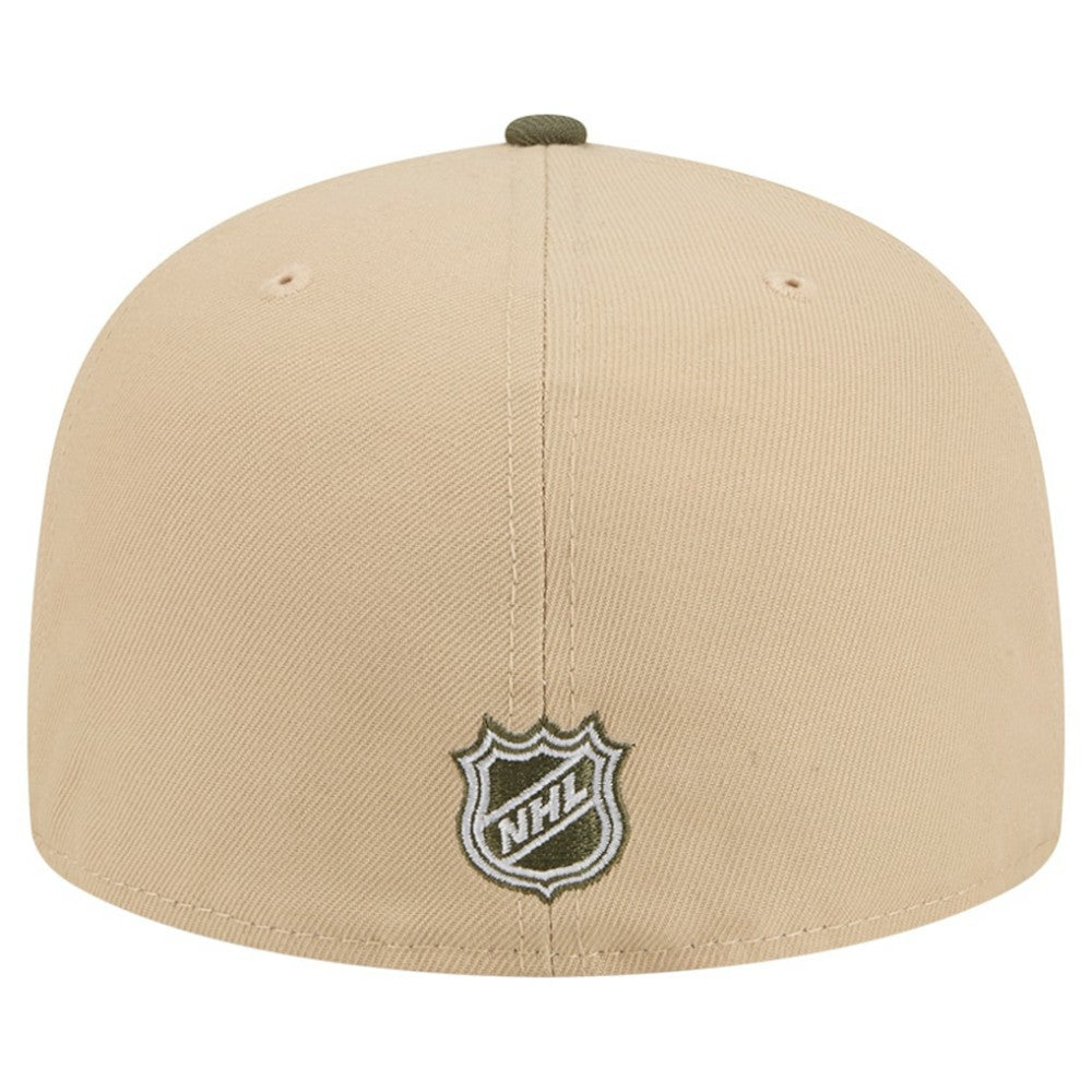 Colorado Avalanche New Era Color Pack Two-Tone 59FIFTY A-Frame Fitted Hat - Tan/Olive Hats