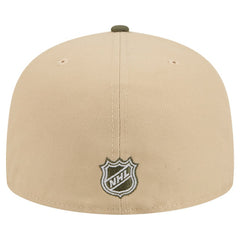 Colorado Avalanche New Era Color Pack Two-Tone 59FIFTY A-Frame Fitted Hat - Tan/Olive Hats