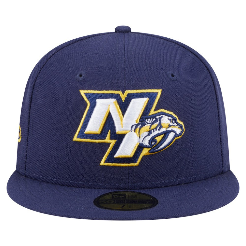 Nashville Predators New Era Deceptor 59FIFTY Fitted Hat - Navy Hats