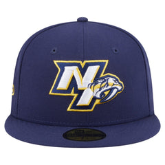 Nashville Predators New Era Deceptor 59FIFTY Fitted Hat - Navy Hats