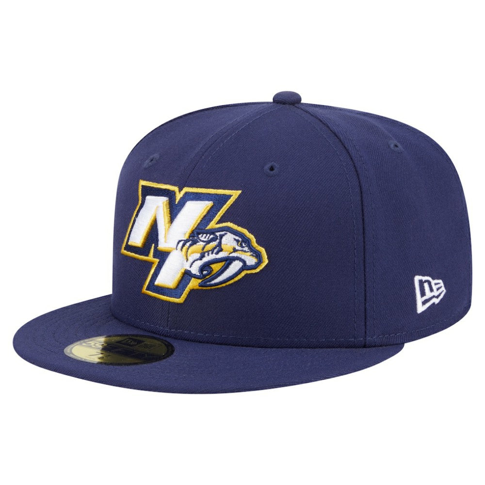Nashville Predators New Era Deceptor 59FIFTY Fitted Hat - Navy Hats
