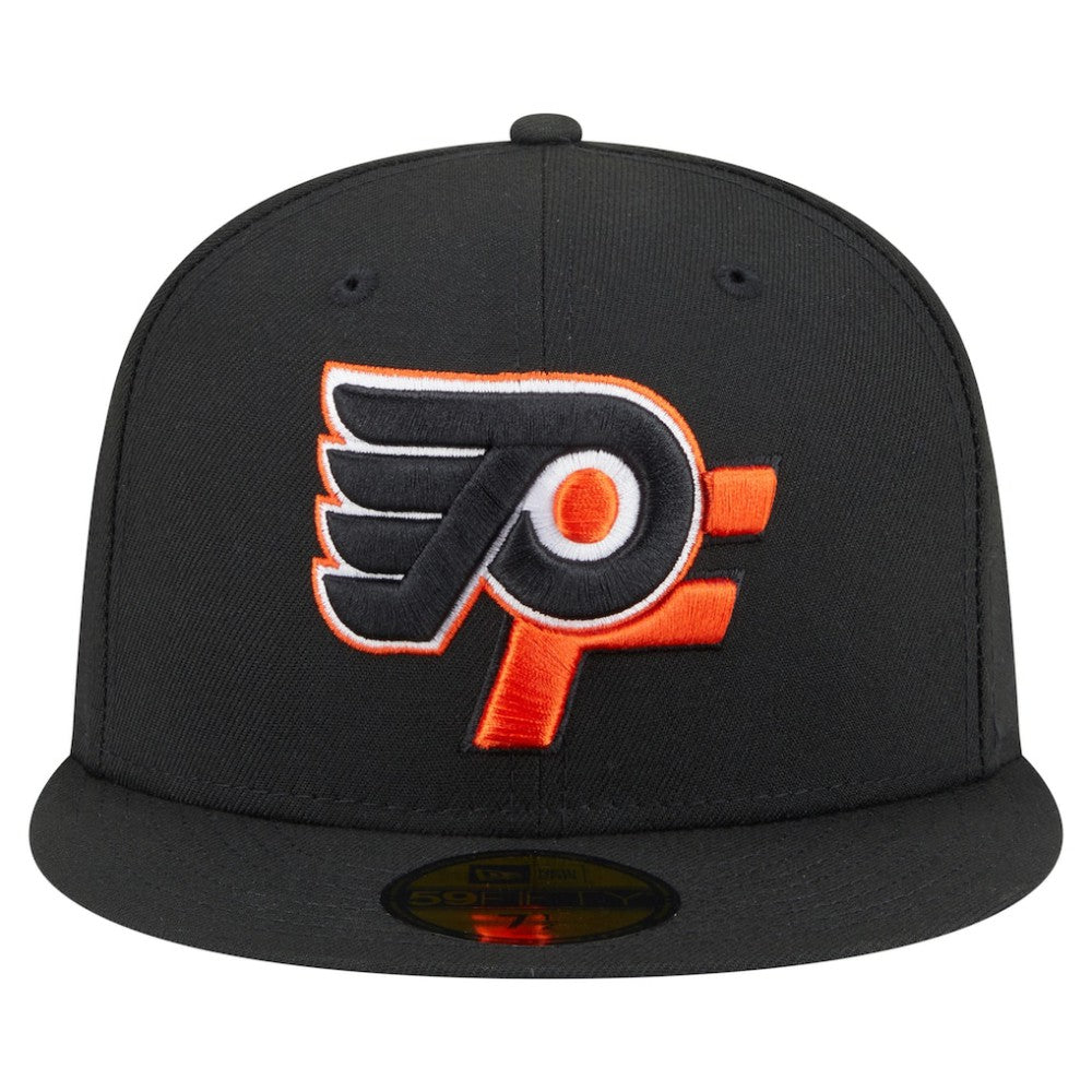 Philadelphia Flyers New Era Deceptor 59FIFTY Fitted Hat - Black Hats