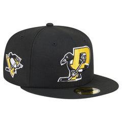 Pittsburgh Penguins New Era Deceptor 59FIFTY Fitted Hat - Black Hats