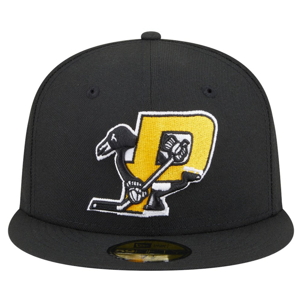 Pittsburgh Penguins New Era Deceptor 59FIFTY Fitted Hat - Black Hats