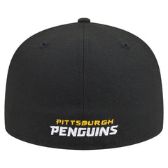 Pittsburgh Penguins New Era Deceptor 59FIFTY Fitted Hat - Black Hats