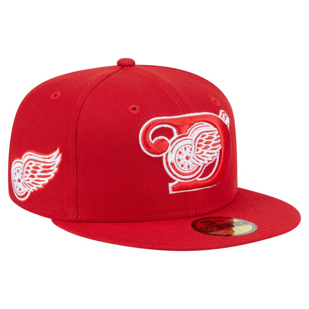 Detroit Red Wings New Era Deceptor 59FIFTY Fitted Hat - Red Hats