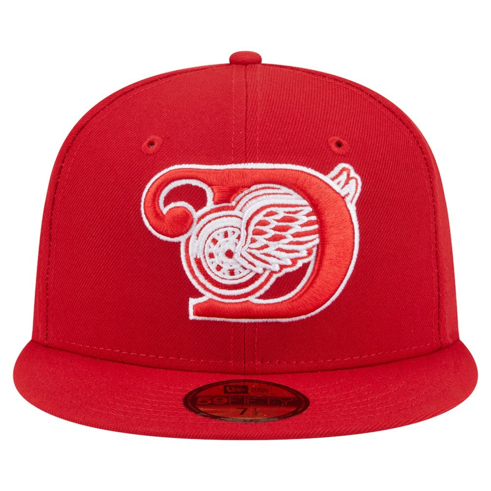 Detroit Red Wings New Era Deceptor 59FIFTY Fitted Hat - Red Hats