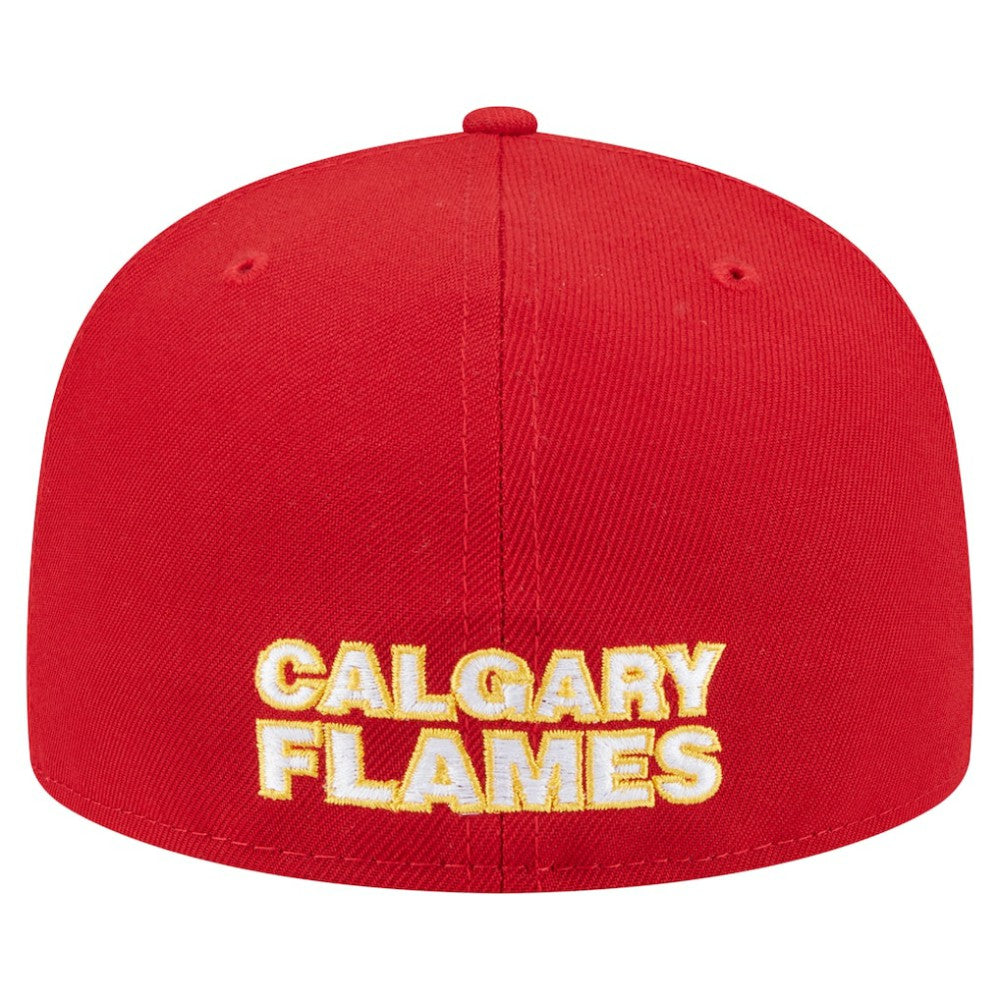 Calgary Flames New Era Deceptor 59FIFTY Fitted Hat - Red Hats