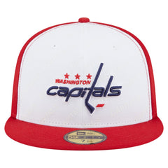 Washington Capitals New Era Repeat Two-Tone 59FIFTY Fitted Hat - White/Red Hats