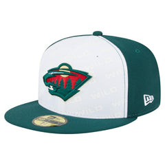 Minnesota Wild New Era Repeat Two-Tone 59FIFTY Fitted Hat - White/Green Hats