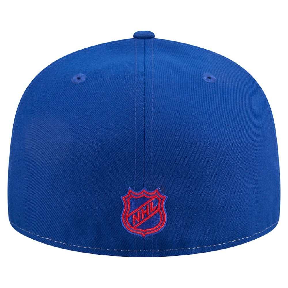 New York Rangers New Era Repeat Two-Tone 59FIFTY Fitted Hat - White/Blue Hats
