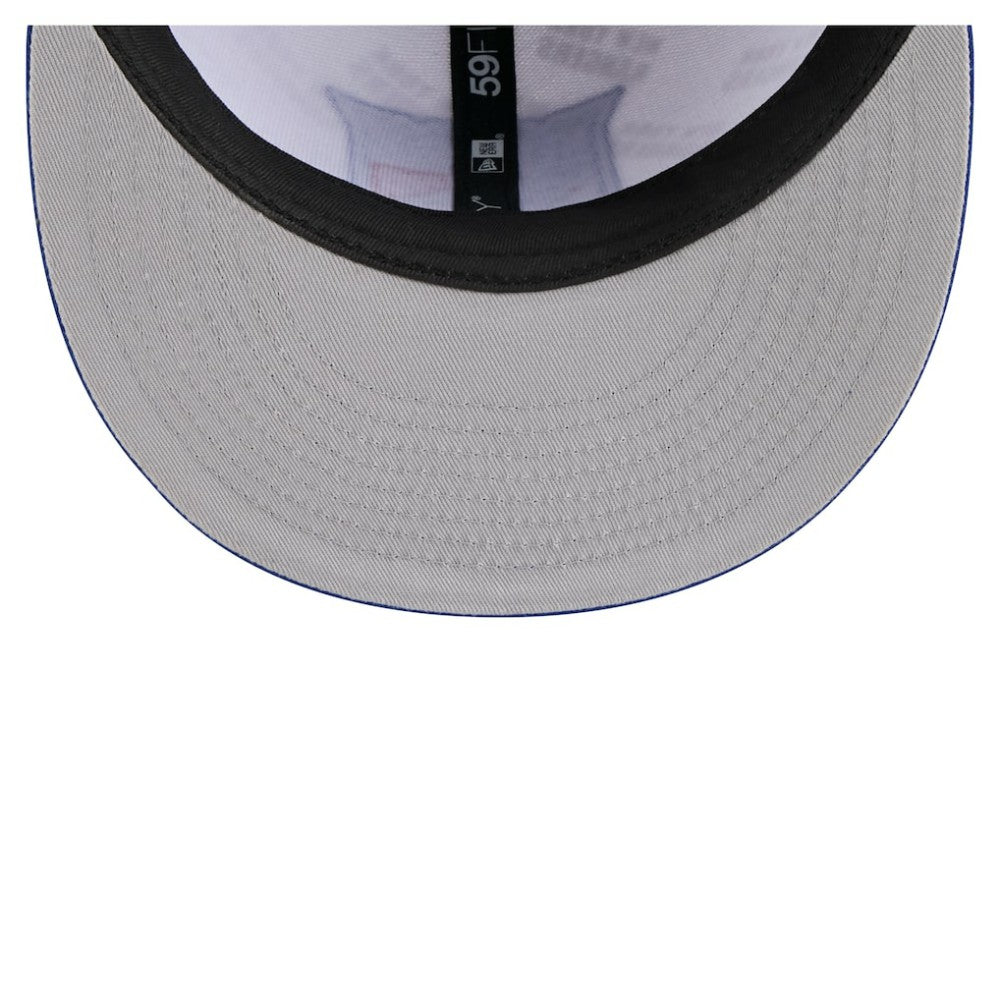 New York Rangers New Era Repeat Two-Tone 59FIFTY Fitted Hat - White/Blue Hats