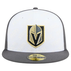 Vegas Golden Knights New Era Repeat Two-Tone 59FIFTY Fitted Hat - White/Gray Hats