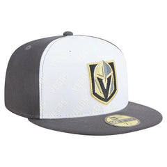 Vegas Golden Knights New Era Repeat Two-Tone 59FIFTY Fitted Hat - White/Gray Hats