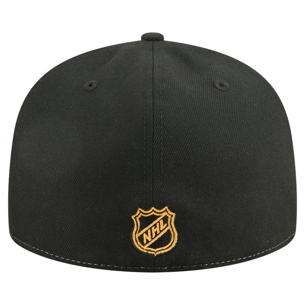 Boston Bruins New Era Repeat Two-Tone 59FIFTY Fitted Hat - White/Black Hats