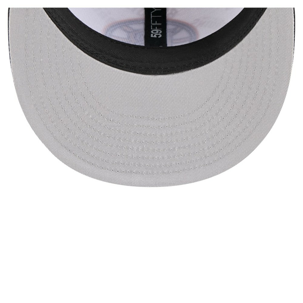 Boston Bruins New Era Repeat Two-Tone 59FIFTY Fitted Hat - White/Black Hats