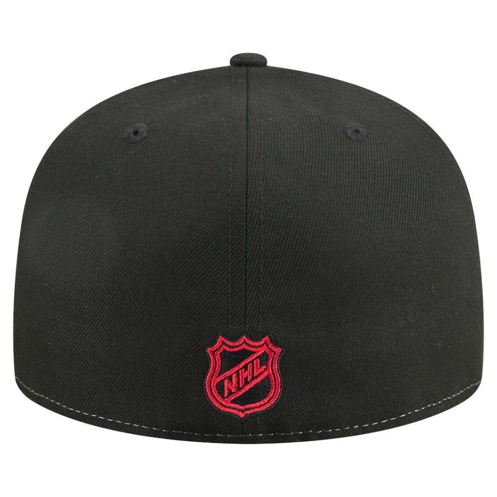 Chicago Blackhawks New Era Repeat Two-Tone 59FIFTY Fitted Hat - White/Black Hats
